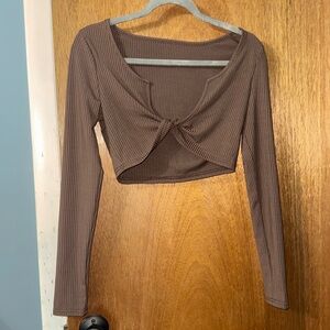 Shein Long sleeve Crop Top